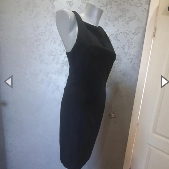 ZARA elegant black crisscross back dress size XS - Picture 4 of 4